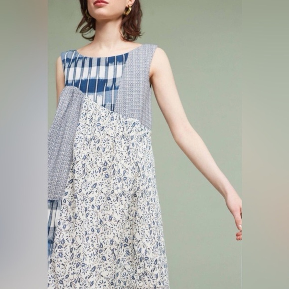 HOLDING HORSES For Anthropologie Patchwork Dress *FLAW* Size M GUC** - Picture 10 of 10